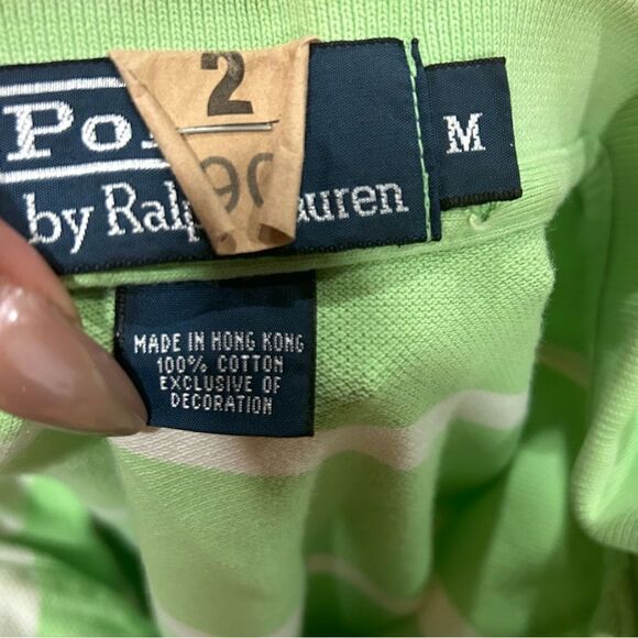 Polo Ralph Lauren Light agree. striped Polo With Orange horse - Picture 5 of 8